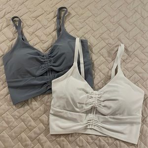 2 Athleta longline bras XS